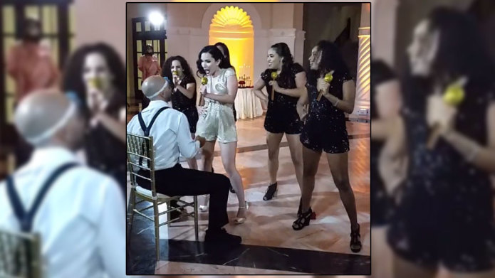 Bride-surprises-her-husband-on-wedding-day-with-sexy-dance