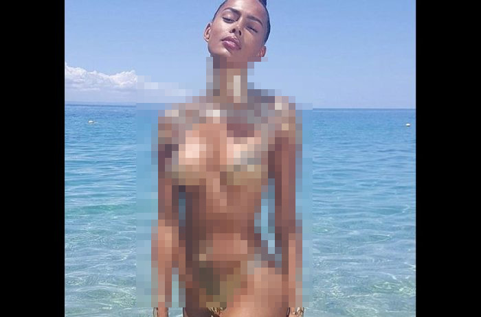 Nākamā interneta lietotāju debate – šis bikini ir ķermeņa māksla, metāls vai kāds neparasts audums? Atklājam patiesību