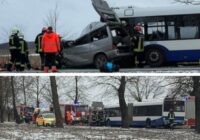 “Rīgas satiksmes” autobuss sadūries ar vieglo automašīnu – gājuši bojā divi cilvēki, ir vairāki cietušie