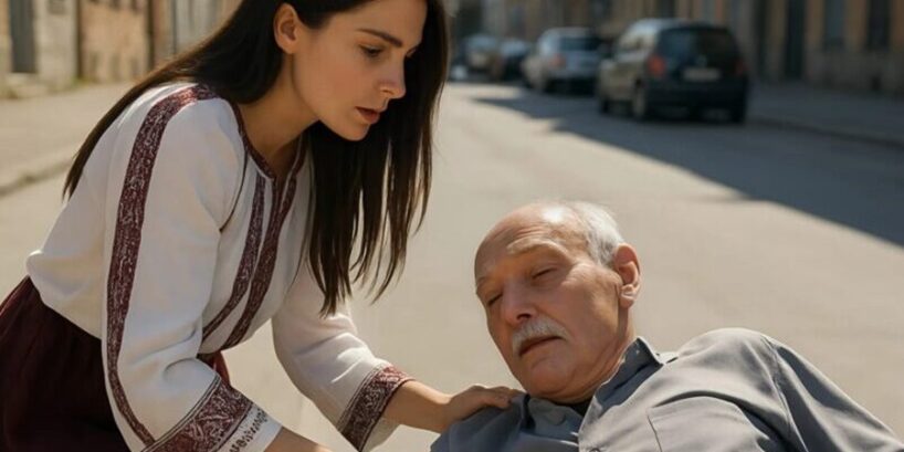 Viņa nokavēja darba tikšanos, palīdzot gados vecam cilvēkam, bet birojā no tā, ko ieraudzīja, gandrīz izplūda emocijās