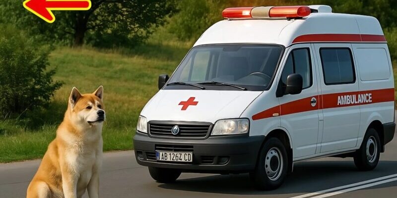 Suns nobloķēja ātrās palīdzības mašīnas ceļu un negāja prom – tikai vēlāk noskaidrojās kas par lietu