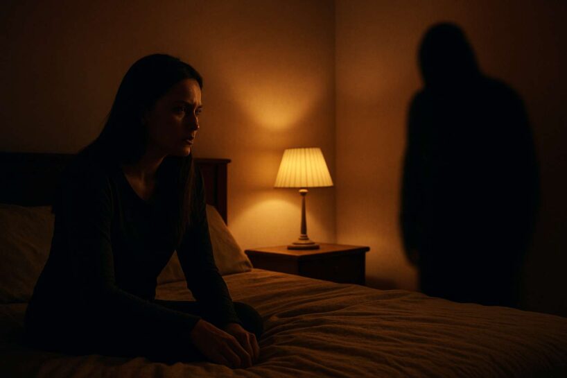 Es dzīvoju viena, bet pēdējās naktis, kad esmu jau iemigusi, kāds apguļas man blakus: drīz es sāku meklēt tam skaidrojumu