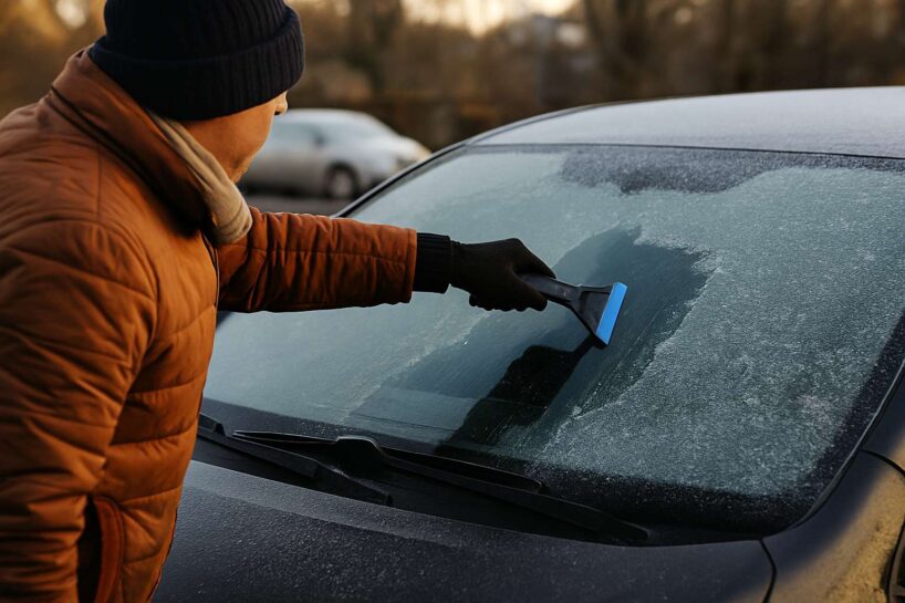 Auto vējstikls no rītiem neaizsals, ja to apsmidzināsi ar vienu pavisam parastu virtuves sastāvdaļu