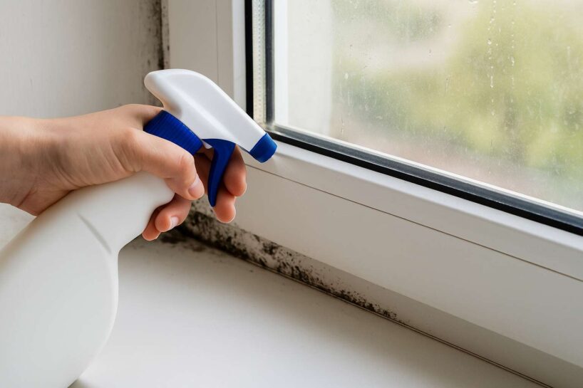 Pārstāj lietot balinātāju, lai tīrītu pelējumu no logiem, jo viena vienkārša virtuves sastāvdaļa to noņem daudz labāk