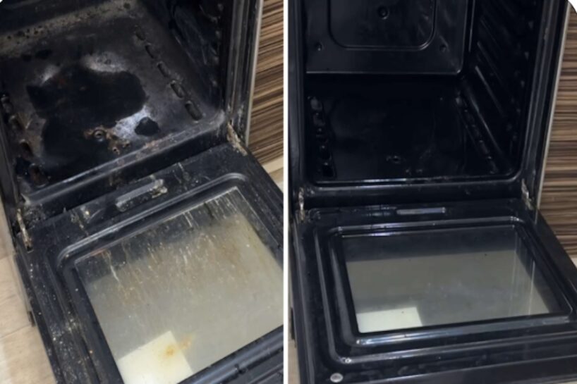 Tīrīšanas speciālists atklāja vienkāršu veidu, kā nieka brīdī iztīrīt cepeškrāsni bez liekas beršanas