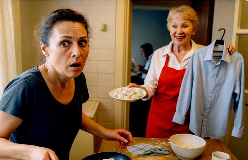 “Kam tev vajag sievu, dēls? Es taisīšu pelmeņus un gludināšu kreklus” vīramāte nāca katru dienu — līdz es pieņēmu lēmumu