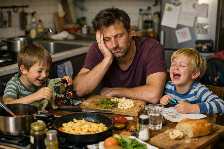 Sieva atstāja mani vienu ar bērniem un aizbrauca uz nedēļu komandējumā – kā mēs “izvilkām” šo nedēļu