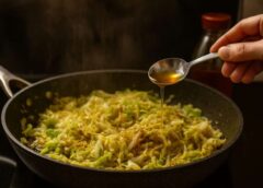 Kāposti iegūs patīkami bagātīgu garšu, ja pirms pasniegšanas tiem pievienosi vienu pavisam vienkāršu sastāvdaļu