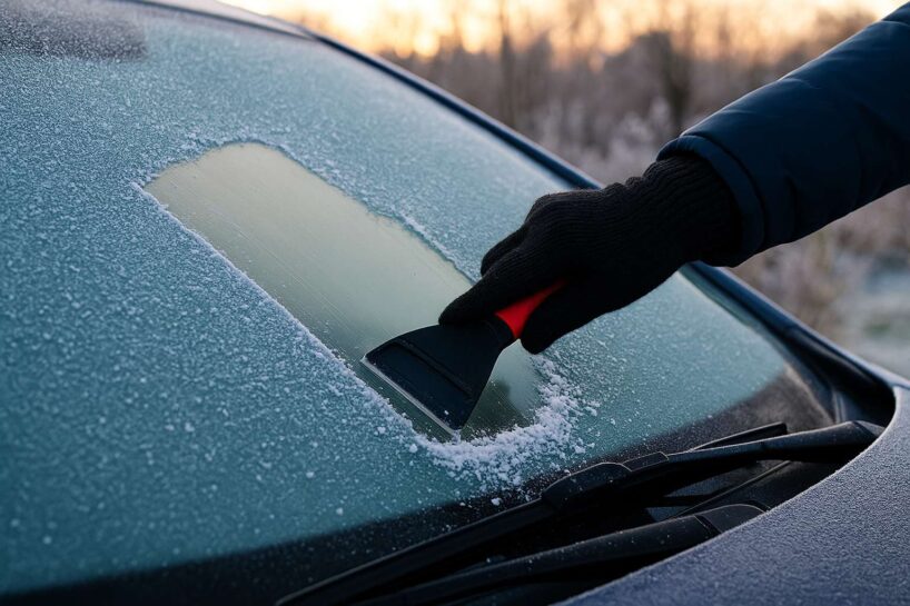 Vējstikli no rīta būs bez sala, ja izmantosiet vienu vienkāršu sadzīves lietu, kas iedarbojas pa nakti