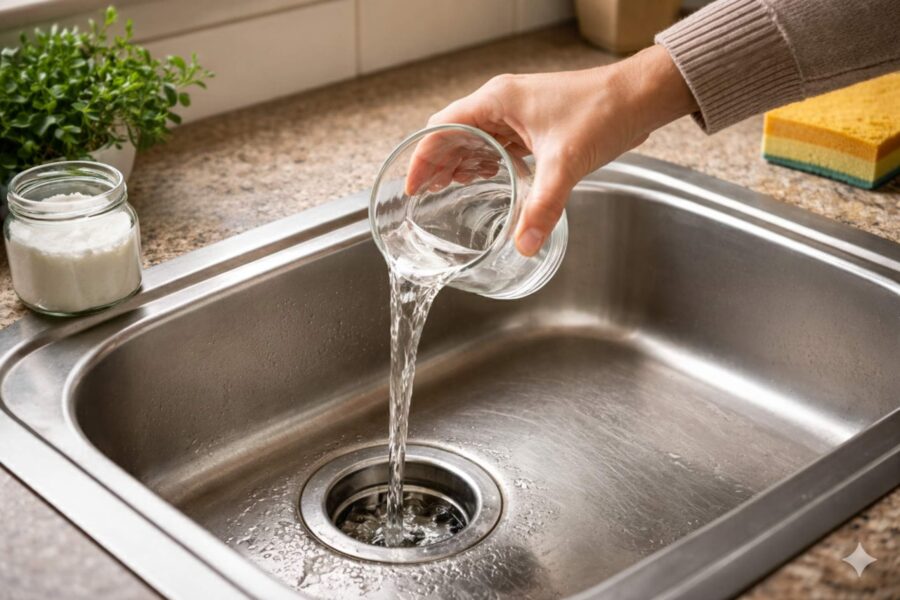 Notekas vairs nesmakos un neaizsērēs, ja izlietnē ieliesiet vienu pavisam parastu virtuves sastāvdaļu