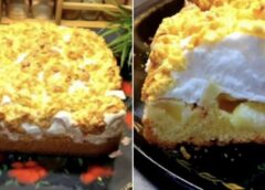 Tik gaisīgs un maigs pīrāgs “Āboli sniegā”: gatavojam gardāko un vienkāršāko mājas kārumu pie tējas