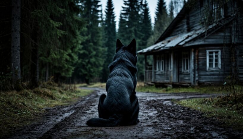 Milzīgs suns pieklīda pie manas mājas Talsos – 5 dienas neēda un nedzēra, tikai skatījās mežā un tad es sapratu ko viņš vēro