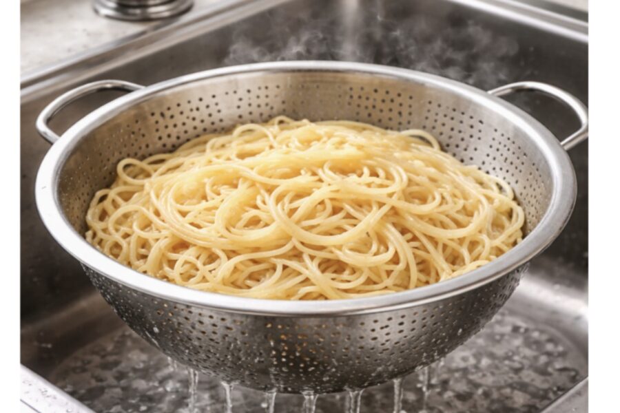 Tikai 50 gadu vecumā man atvērās acis: visu mūžu nepareizi lietots caurduris ir galvenais iemesls, kāpēc makaroni salīp kopā