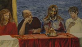 Tapis mūsdienu “Svētais Vakarēdiens” Bolderājā: Māksla, kas Kristus klātbūtni ienes 21. gadsimtā