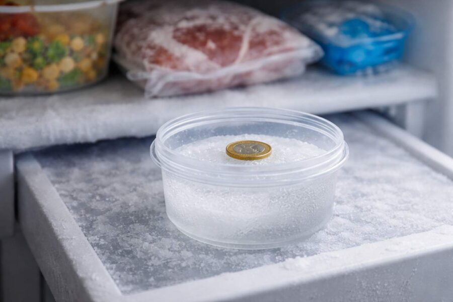 Pirms aizbraukšanas es ielieku ledusskapī monētu; atgriezos un sapratu vienu lietu saistībā ar pārtiku