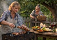 Kaimiņiene Rima ieradās pie mums pagalmā un vienkārši sāka ēst mūsu šašliku it ka tā būtu norma – ko mēs izdarījām