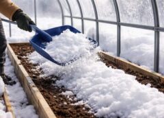 Tukša siltumnīca ziemā nav jāpamet novārtā: kāpēc tieši tagad tajā ir vērts samest sniegu