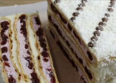 Kūka “Ķiršu mākonis”: mājīgs deserts pie tējas ar kārtaino mīklu un maigu krēmu