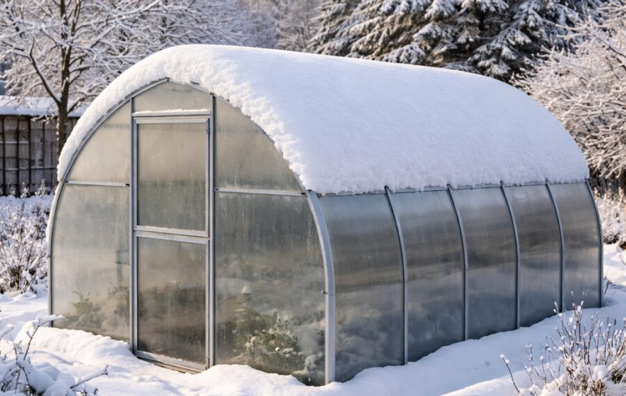Kā rīkoties ziemā – notīrīt sniegu no siltumnīcas vai ļaut tam stāvēt? Dārzkopības eksperts dalījās ar padomu