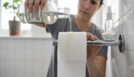 Kāpēc liet etiķi uz tualetes papīra ruļļa: neierasts paņēmiens mājokļa svaigumam, kas patiešām strādā Kāpēc liet etiķi uz tualetes papīra ruļļa: neierasts paņēmiens mājokļa svaigumam, kas patiešām strādā