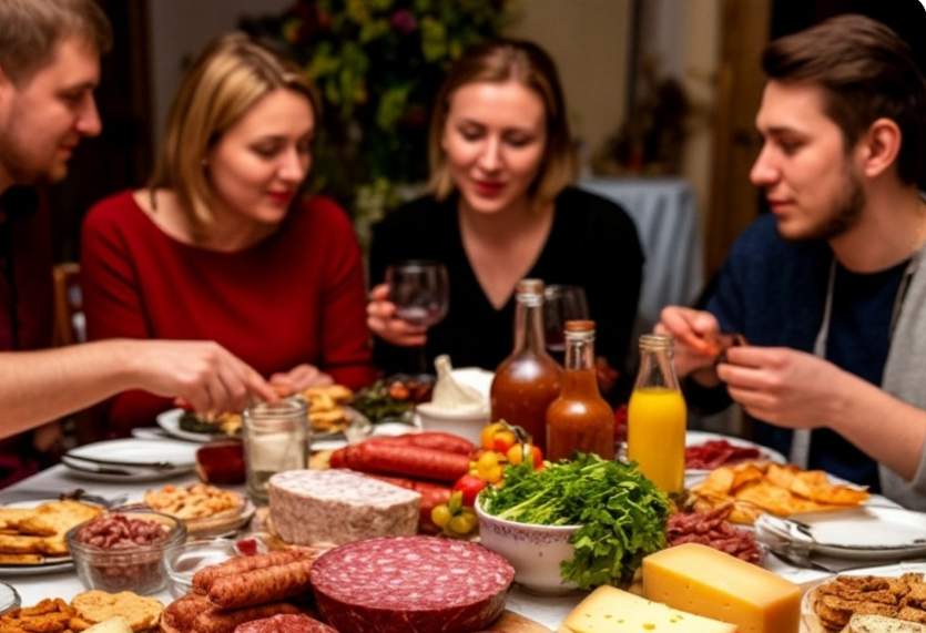 Arvīds ar Sarmīti pasauca mūs ciemos, paši ēda ikrus, bet mūs cienāja ar Doktordesu