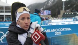 Baiba Bendika demonstrē fantastisku ātrumu trasē: kļūdas šautuvē liedz pacīnīties par olimpisko medaļu