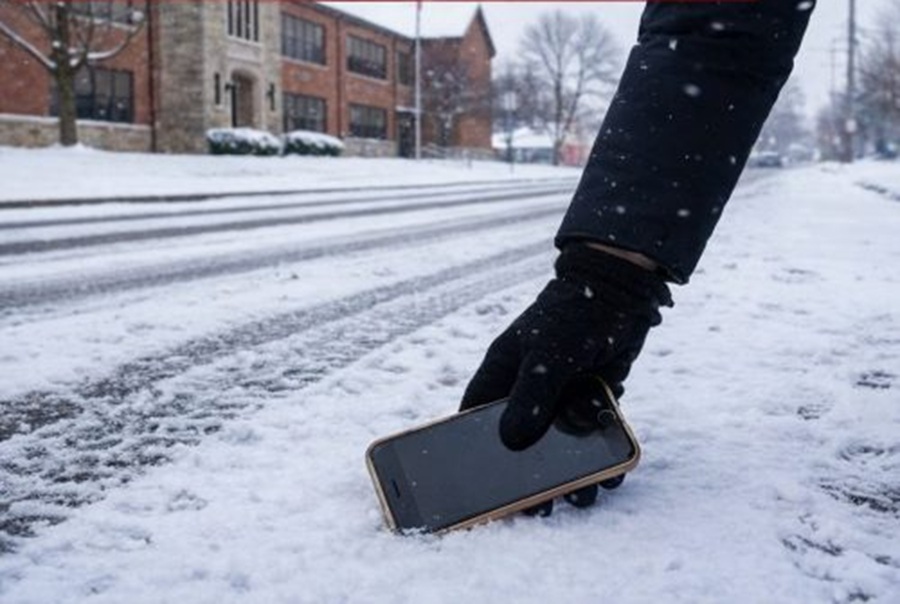 Atrasts telefons Valmierā pie skolas