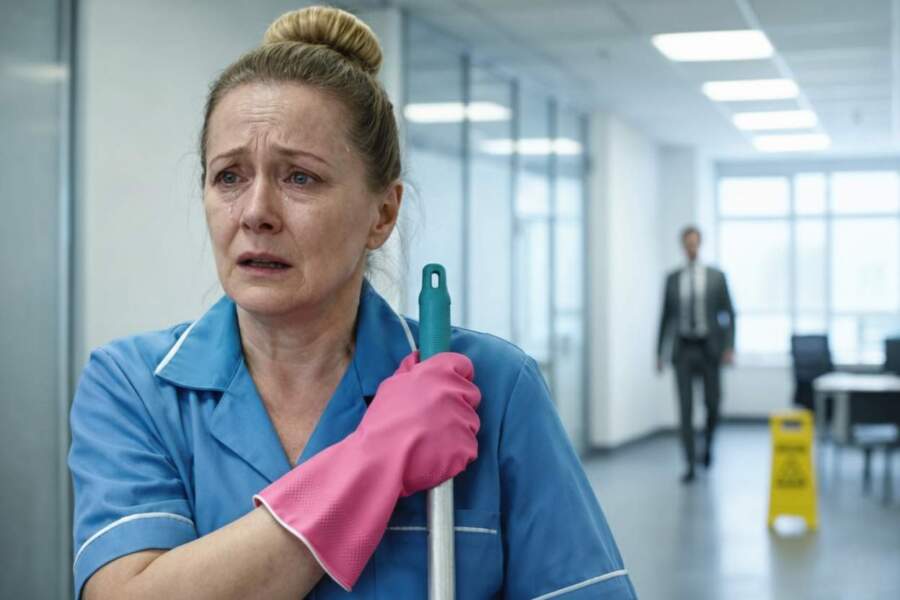 Es mazgāju grīdas, lai nomaksātu mūsu parādus; vīrs gāja garām, izliekoties, ka mani nepazīst