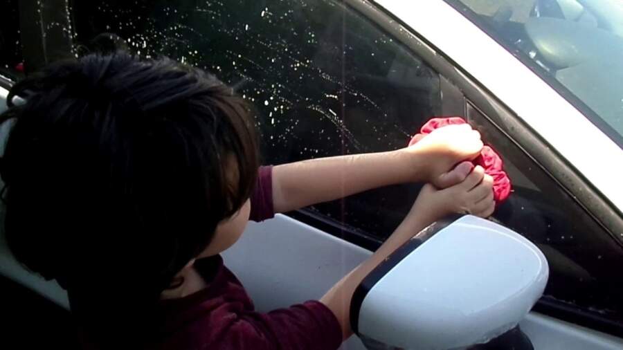 Ejot pie savas mašīnas ieraudzīju, ka to ir “nocūkojuši” putni un drīz vien pieskrēja puika – beidzās viss slikti