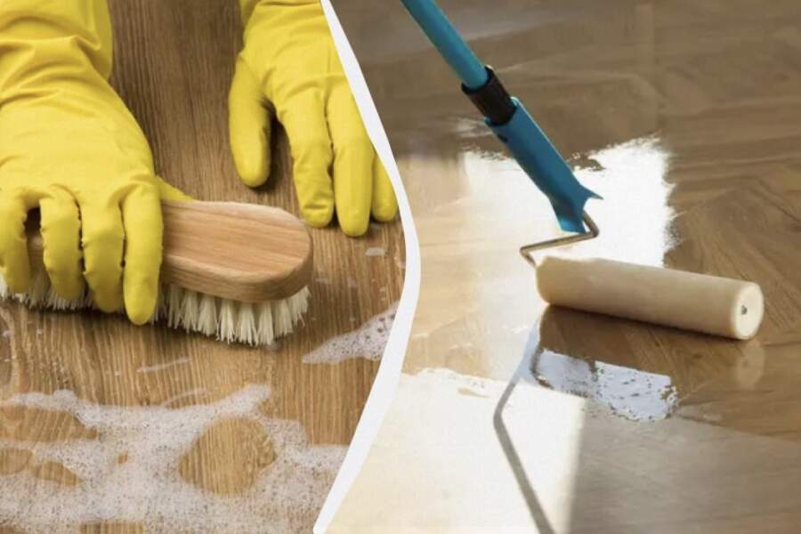 Pat veca koka grīda spīdēs jau pēc pirmās mazgāšanas: ko pievienot ūdenim