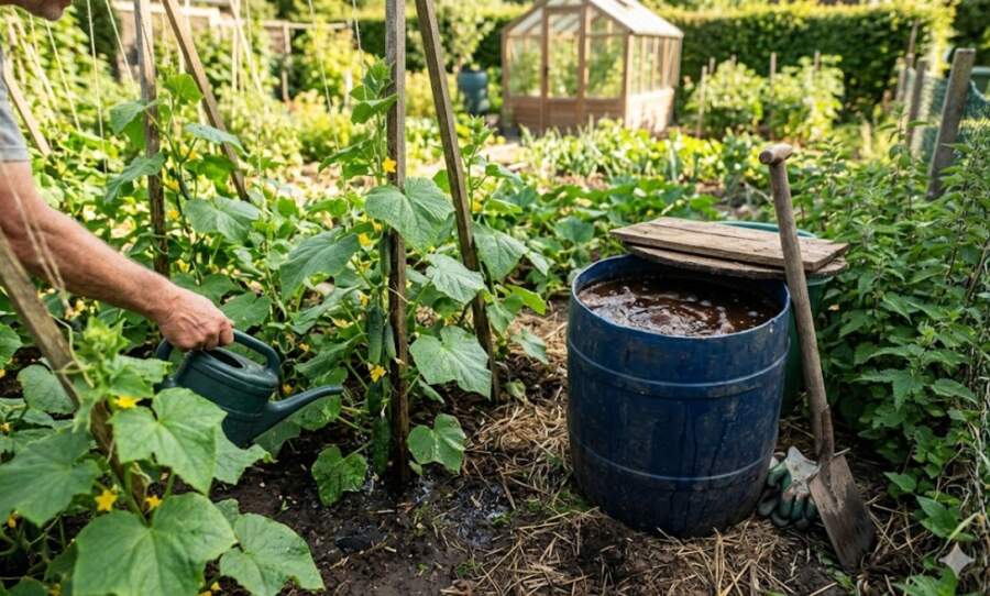 Ko pieliet laistāmajam ūdenim, lai gurķi augtu griezdamies
